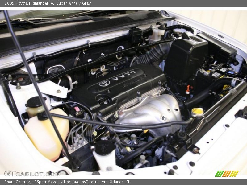 Super White / Gray 2005 Toyota Highlander I4