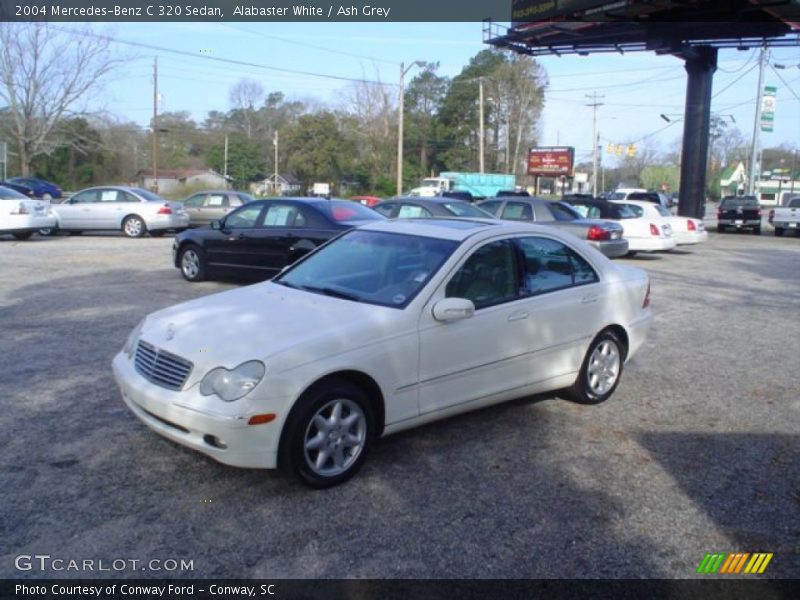 Alabaster White / Ash Grey 2004 Mercedes-Benz C 320 Sedan