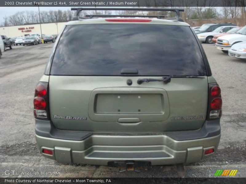 Silver Green Metallic / Medium Pewter 2003 Chevrolet TrailBlazer LS 4x4