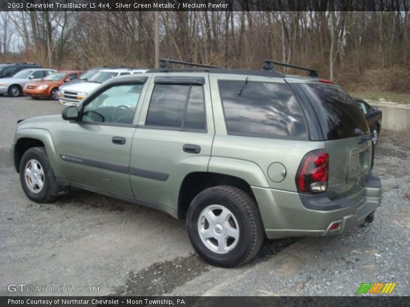 Silver Green Metallic / Medium Pewter 2003 Chevrolet TrailBlazer LS 4x4