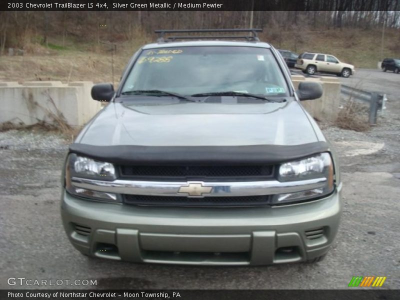 Silver Green Metallic / Medium Pewter 2003 Chevrolet TrailBlazer LS 4x4