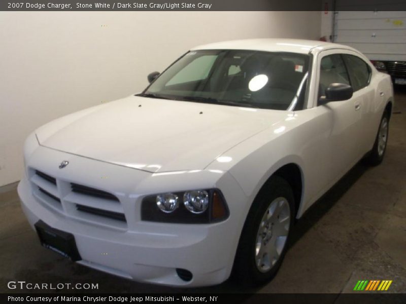 Stone White / Dark Slate Gray/Light Slate Gray 2007 Dodge Charger