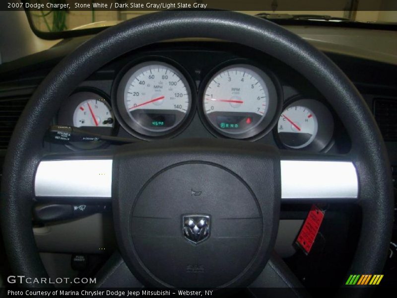 Stone White / Dark Slate Gray/Light Slate Gray 2007 Dodge Charger