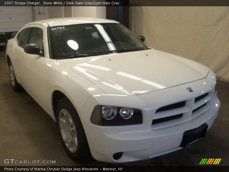 Stone White / Dark Slate Gray/Light Slate Gray 2007 Dodge Charger