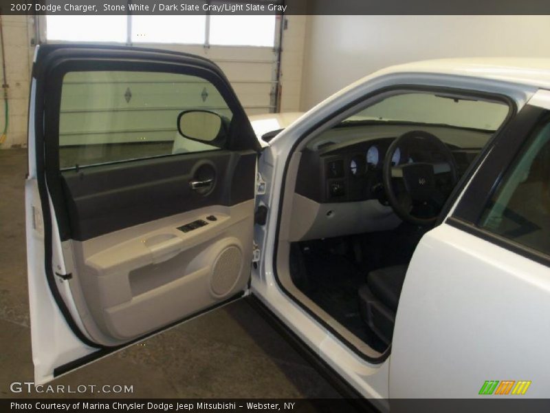 Stone White / Dark Slate Gray/Light Slate Gray 2007 Dodge Charger