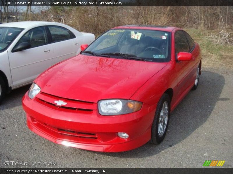 Victory Red / Graphite Gray 2005 Chevrolet Cavalier LS Sport Coupe