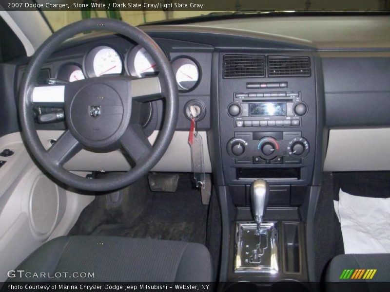 Stone White / Dark Slate Gray/Light Slate Gray 2007 Dodge Charger