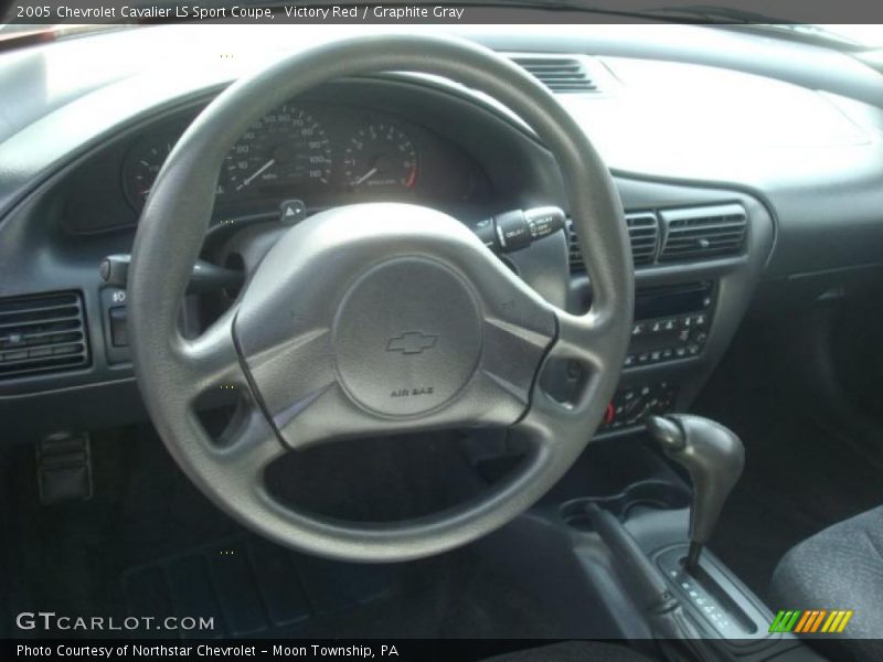 Victory Red / Graphite Gray 2005 Chevrolet Cavalier LS Sport Coupe