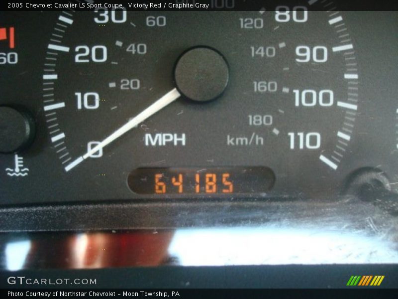 Victory Red / Graphite Gray 2005 Chevrolet Cavalier LS Sport Coupe