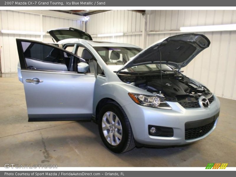 Icy Blue Metallic / Sand 2007 Mazda CX-7 Grand Touring