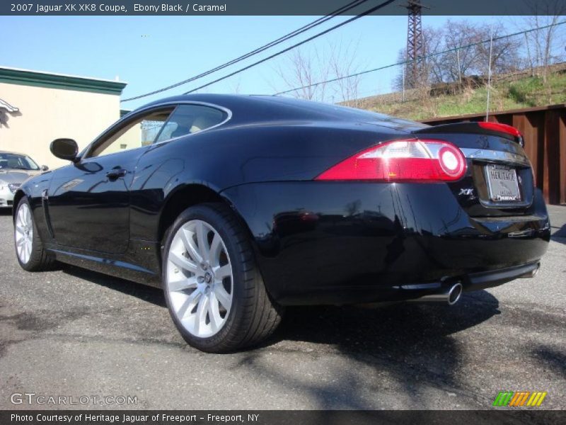 Ebony Black / Caramel 2007 Jaguar XK XK8 Coupe