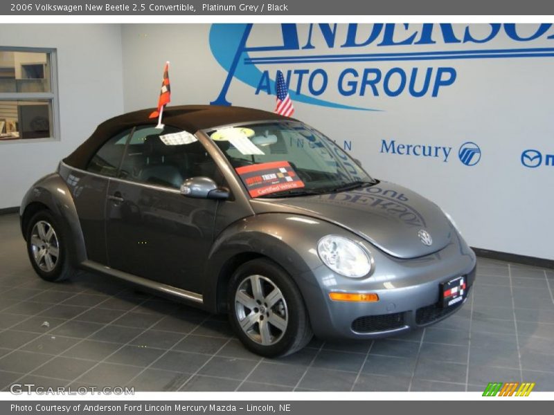 Platinum Grey / Black 2006 Volkswagen New Beetle 2.5 Convertible