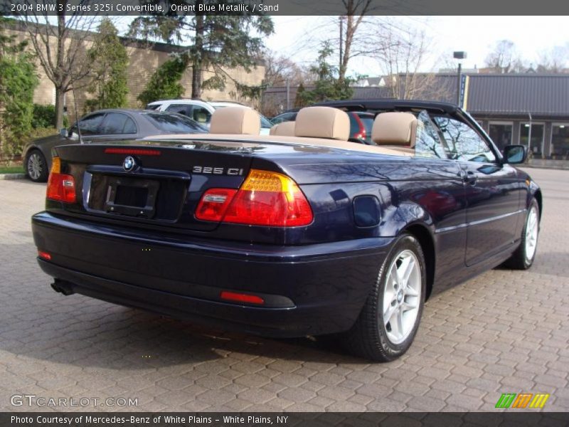 Orient Blue Metallic / Sand 2004 BMW 3 Series 325i Convertible