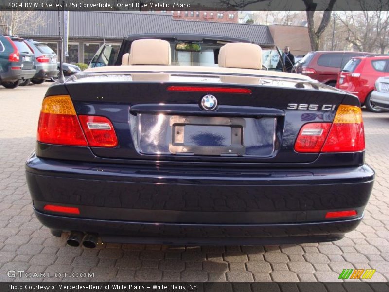 Orient Blue Metallic / Sand 2004 BMW 3 Series 325i Convertible