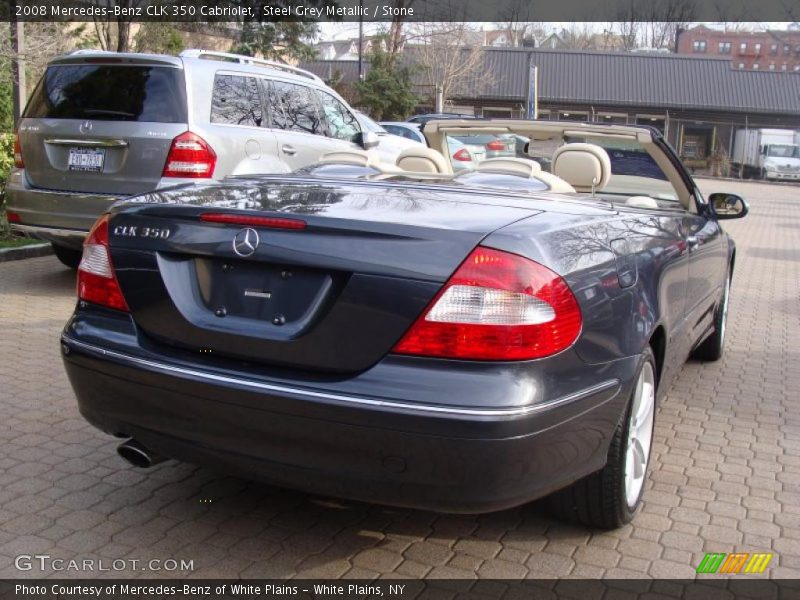 Steel Grey Metallic / Stone 2008 Mercedes-Benz CLK 350 Cabriolet