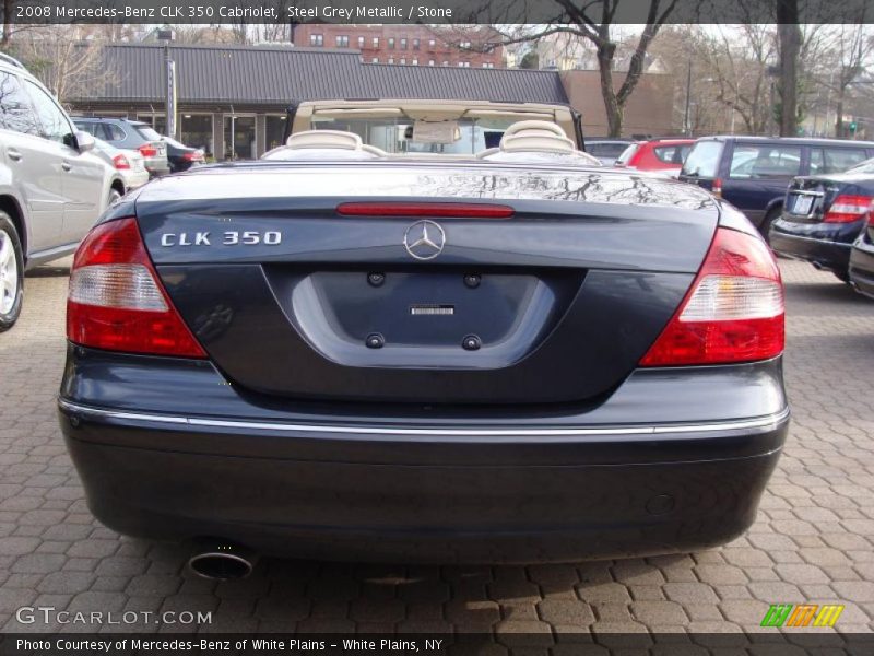 Steel Grey Metallic / Stone 2008 Mercedes-Benz CLK 350 Cabriolet