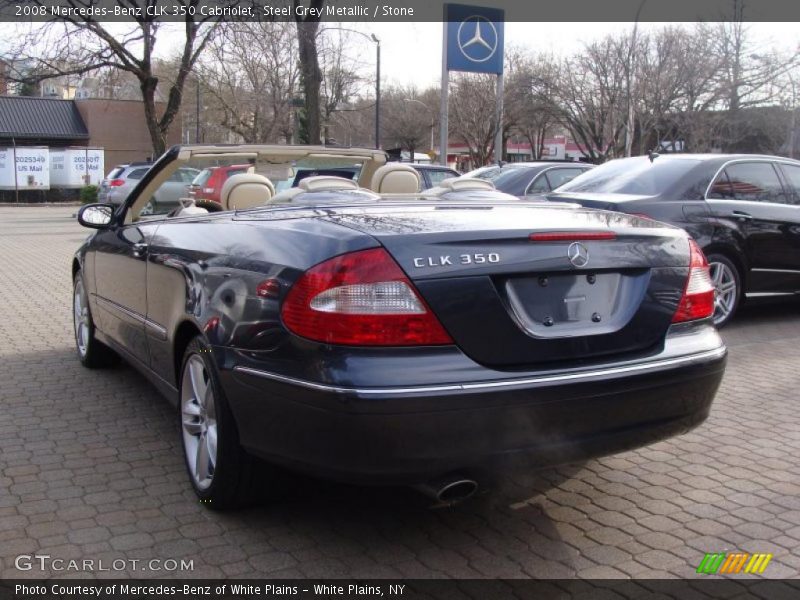 Steel Grey Metallic / Stone 2008 Mercedes-Benz CLK 350 Cabriolet