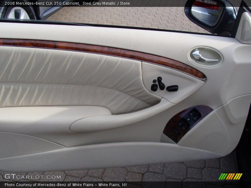 Steel Grey Metallic / Stone 2008 Mercedes-Benz CLK 350 Cabriolet