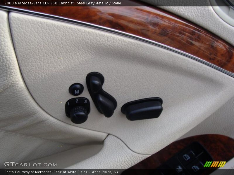 Steel Grey Metallic / Stone 2008 Mercedes-Benz CLK 350 Cabriolet