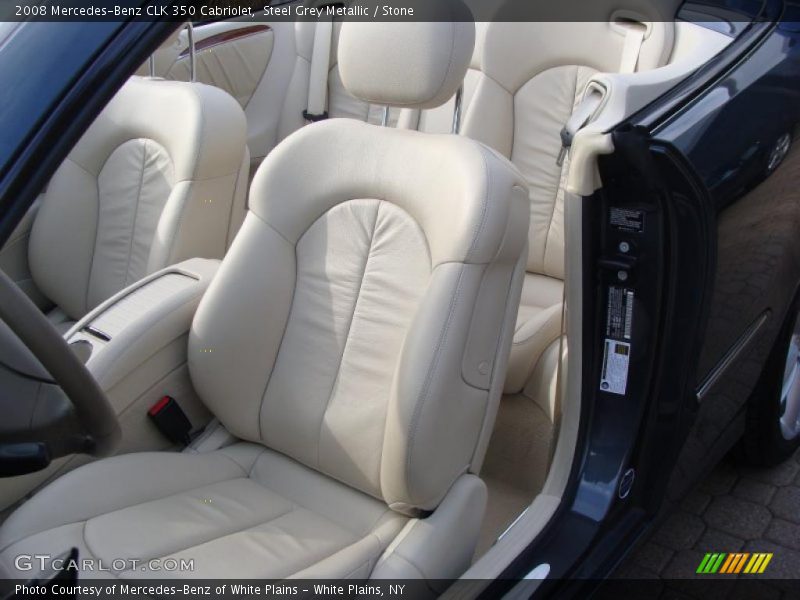 Steel Grey Metallic / Stone 2008 Mercedes-Benz CLK 350 Cabriolet