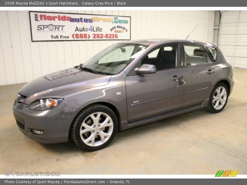 Galaxy Gray Mica / Black 2008 Mazda MAZDA3 s Sport Hatchback