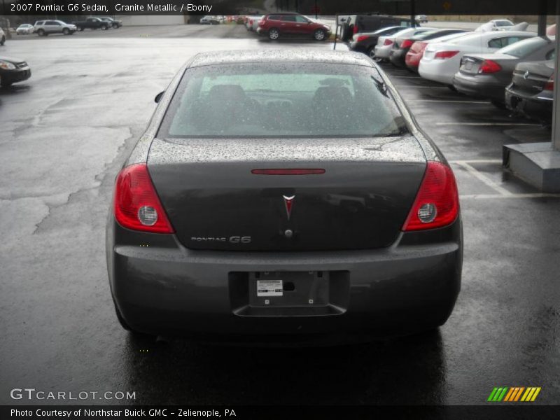 Granite Metallic / Ebony 2007 Pontiac G6 Sedan