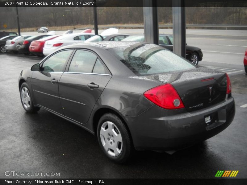 Granite Metallic / Ebony 2007 Pontiac G6 Sedan