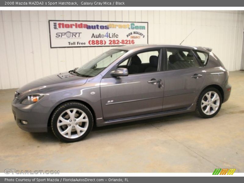 Galaxy Gray Mica / Black 2008 Mazda MAZDA3 s Sport Hatchback