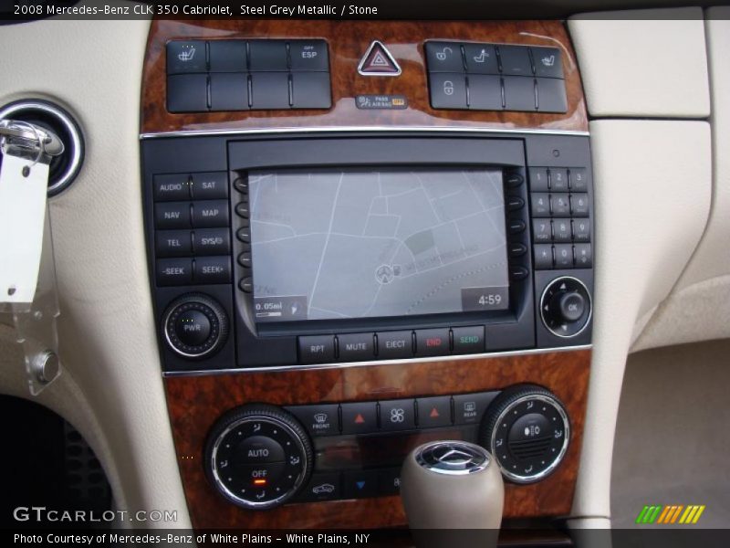 Steel Grey Metallic / Stone 2008 Mercedes-Benz CLK 350 Cabriolet