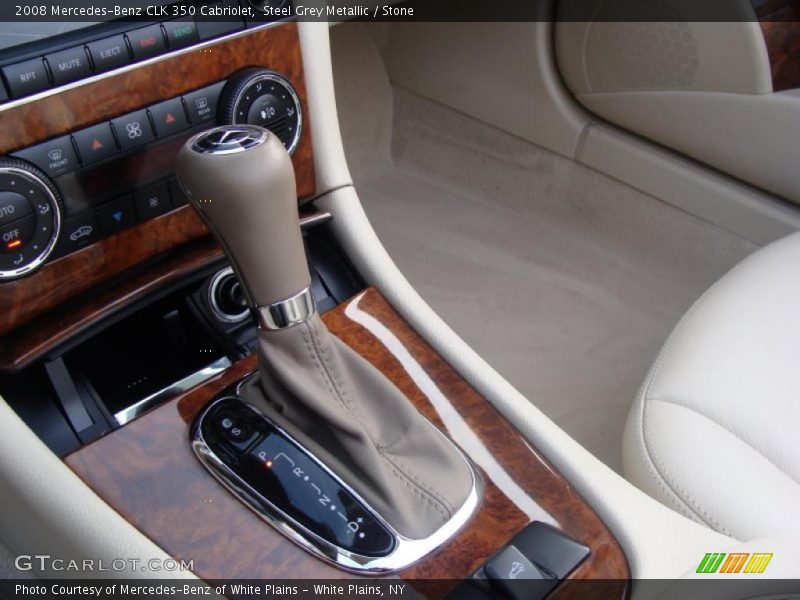 Steel Grey Metallic / Stone 2008 Mercedes-Benz CLK 350 Cabriolet