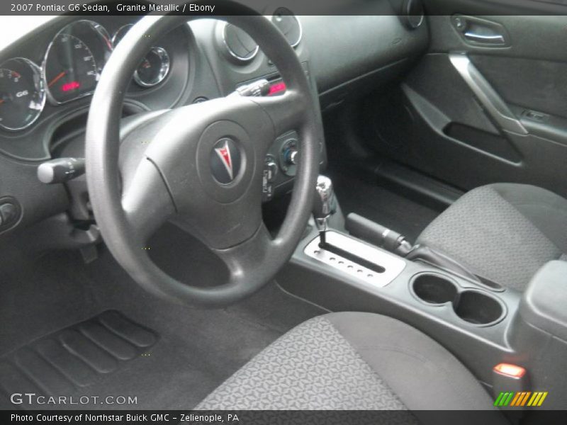 Granite Metallic / Ebony 2007 Pontiac G6 Sedan