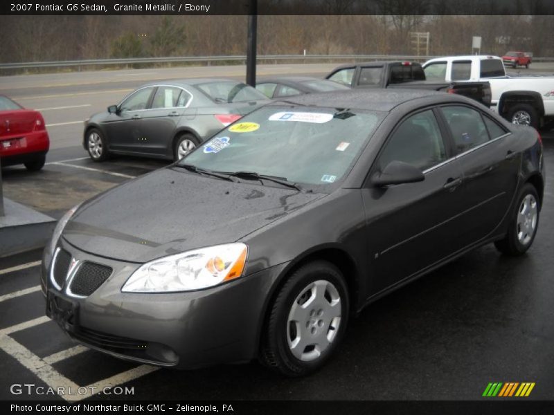 Granite Metallic / Ebony 2007 Pontiac G6 Sedan