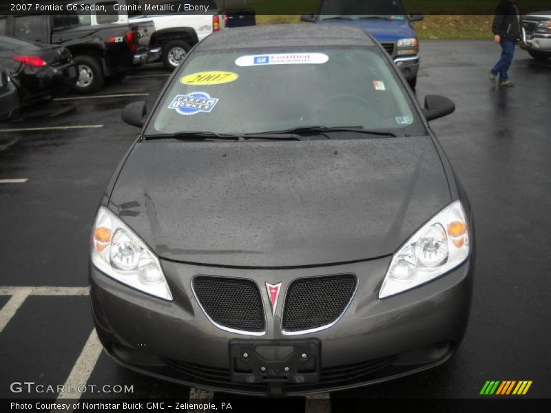 Granite Metallic / Ebony 2007 Pontiac G6 Sedan