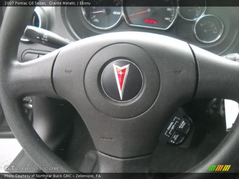Granite Metallic / Ebony 2007 Pontiac G6 Sedan