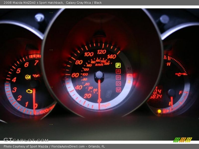 Galaxy Gray Mica / Black 2008 Mazda MAZDA3 s Sport Hatchback
