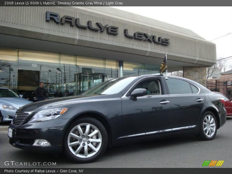 Smokey Granite Gray Mica / Light Gray 2008 Lexus LS 600h L Hybrid