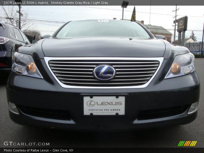 Smokey Granite Gray Mica / Light Gray 2008 Lexus LS 600h L Hybrid