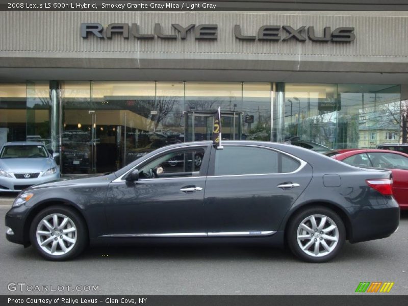 Smokey Granite Gray Mica / Light Gray 2008 Lexus LS 600h L Hybrid