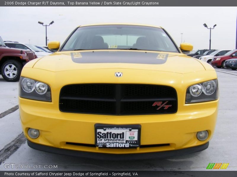 Top Banana Yellow / Dark Slate Gray/Light Graystone 2006 Dodge Charger R/T Daytona