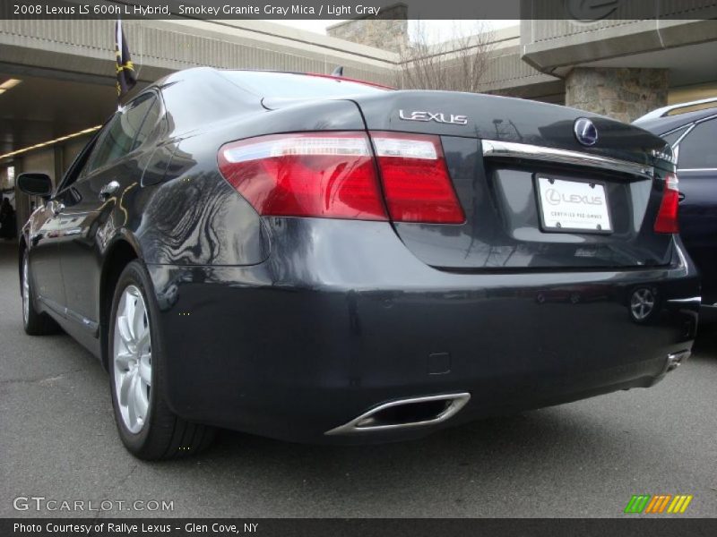 Smokey Granite Gray Mica / Light Gray 2008 Lexus LS 600h L Hybrid