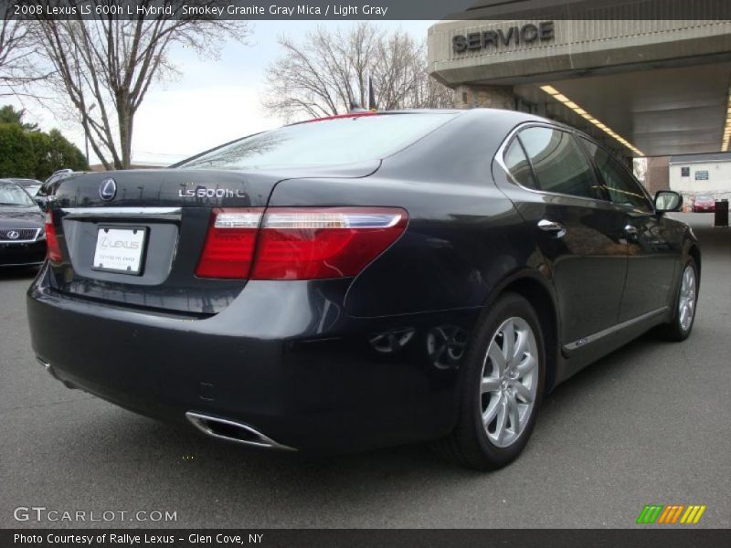 Smokey Granite Gray Mica / Light Gray 2008 Lexus LS 600h L Hybrid