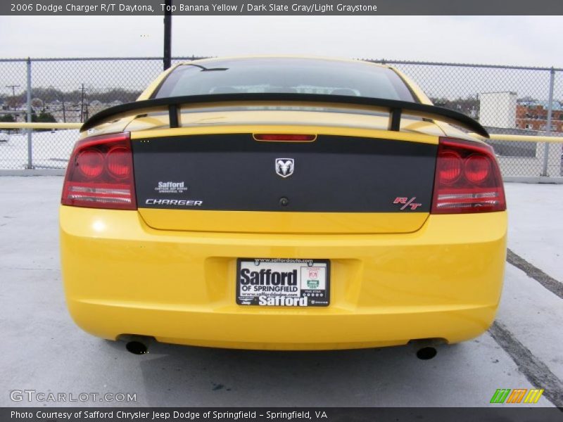 Top Banana Yellow / Dark Slate Gray/Light Graystone 2006 Dodge Charger R/T Daytona