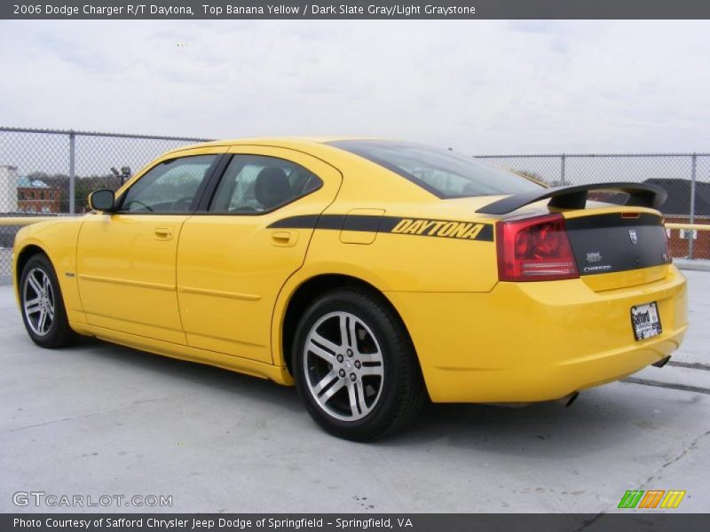 Top Banana Yellow / Dark Slate Gray/Light Graystone 2006 Dodge Charger R/T Daytona