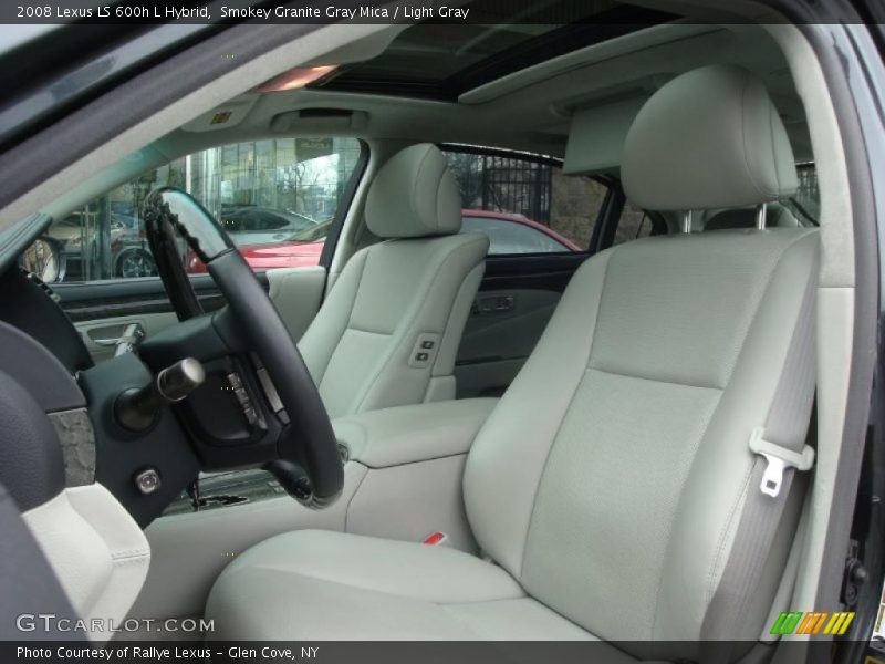 Smokey Granite Gray Mica / Light Gray 2008 Lexus LS 600h L Hybrid