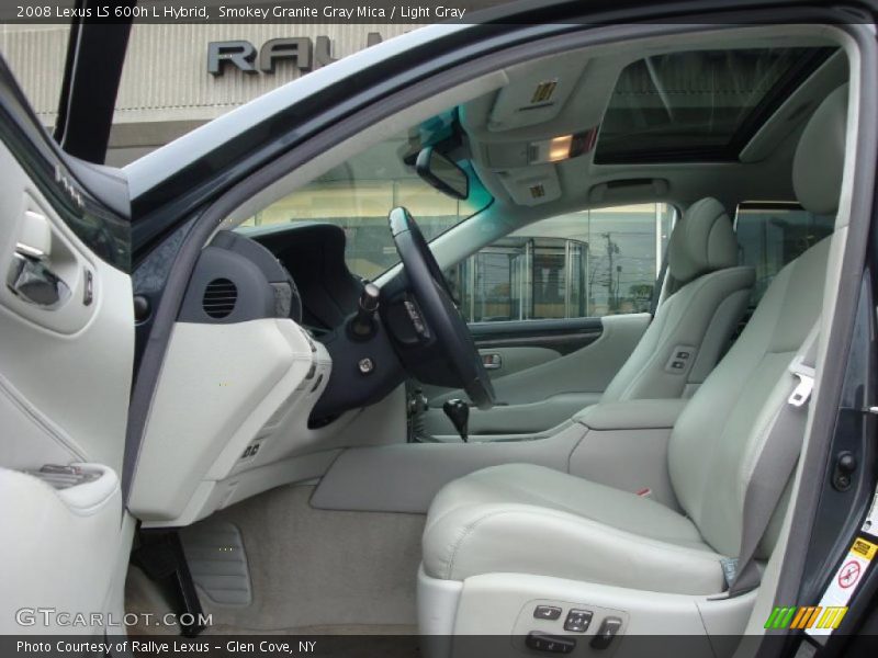 Smokey Granite Gray Mica / Light Gray 2008 Lexus LS 600h L Hybrid
