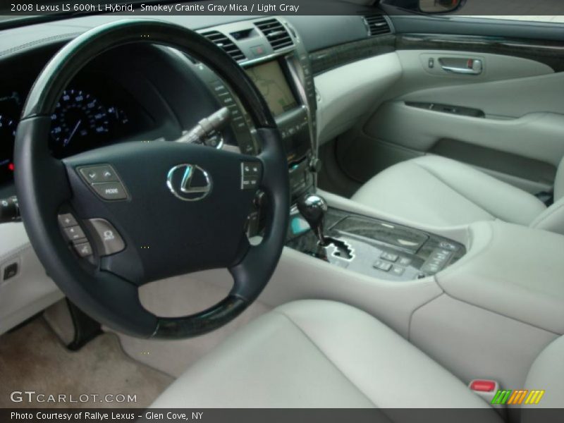 Smokey Granite Gray Mica / Light Gray 2008 Lexus LS 600h L Hybrid