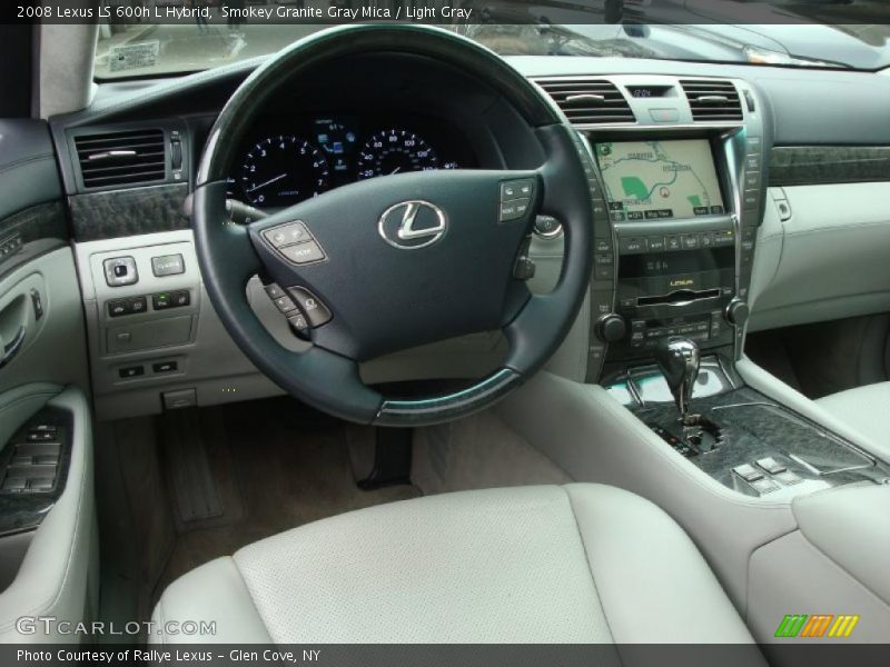 Smokey Granite Gray Mica / Light Gray 2008 Lexus LS 600h L Hybrid