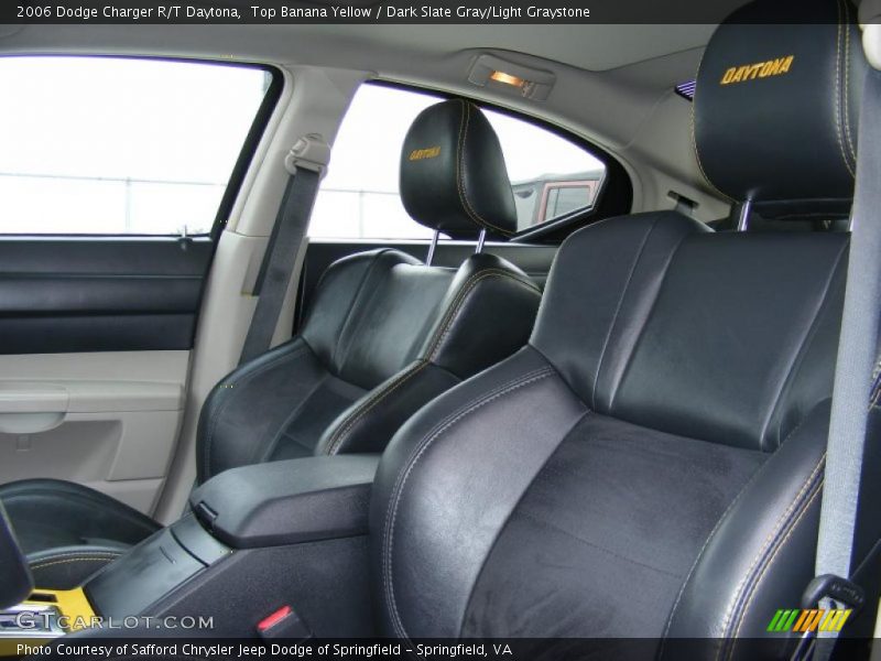Top Banana Yellow / Dark Slate Gray/Light Graystone 2006 Dodge Charger R/T Daytona