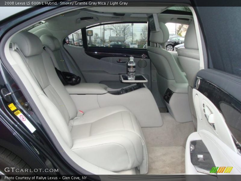 Smokey Granite Gray Mica / Light Gray 2008 Lexus LS 600h L Hybrid