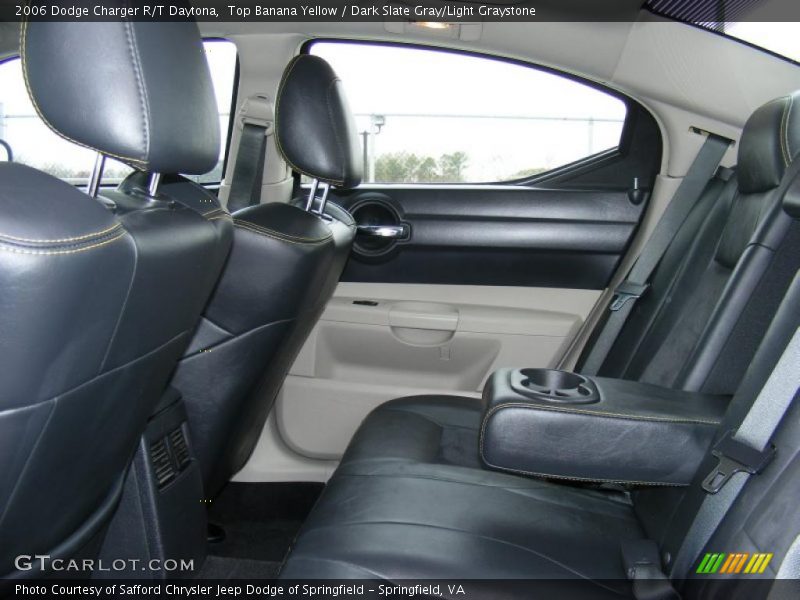 Top Banana Yellow / Dark Slate Gray/Light Graystone 2006 Dodge Charger R/T Daytona